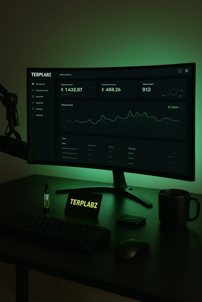 Nightwork portrait met TERPLABZ dashboard