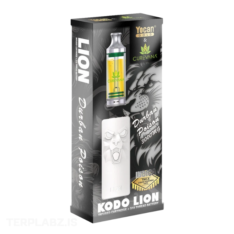 Durban Poison Yocan Lion Kit | 3g | Indica | Curevana 3 Durban Poison Yocan Lion Kit | 3g | Indica | Curevana