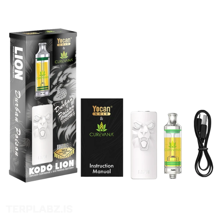 Durban Poison Yocan Lion Kit | 3g | Indica | Curevana 4 Durban Poison Yocan Lion Kit | 3g | Indica | Curevana - Image 2