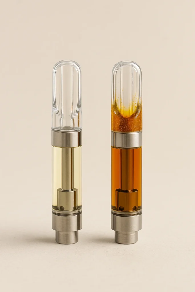 THC Vape Entourage Effect: How Cannabinoids and Terpenes Work Together 5 Conceptual illustration of the entourage effect showing cannabinoids and terpenes working together in a THC vape